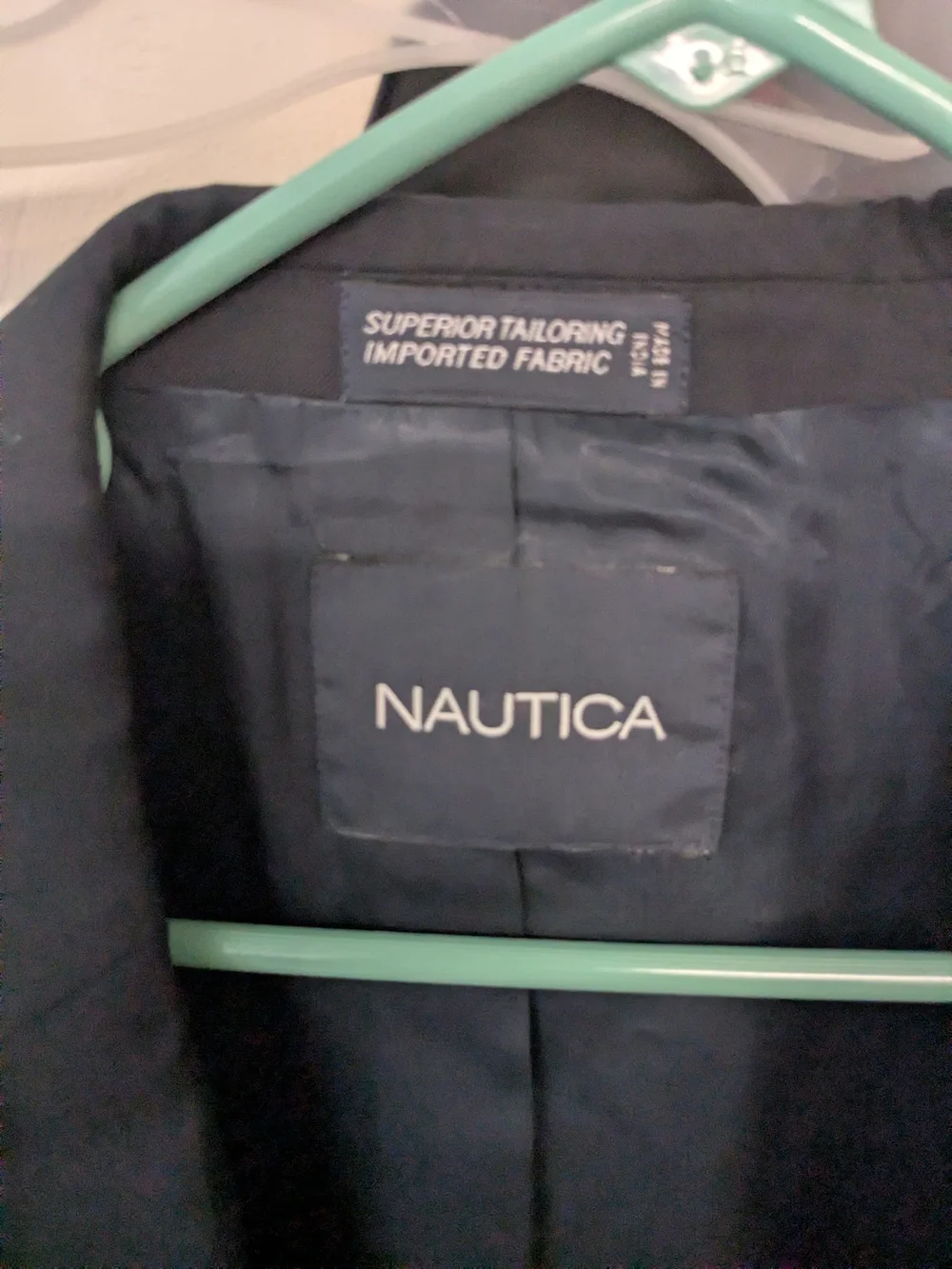 Nautica Men's Dark Navy Two-Button Blazer